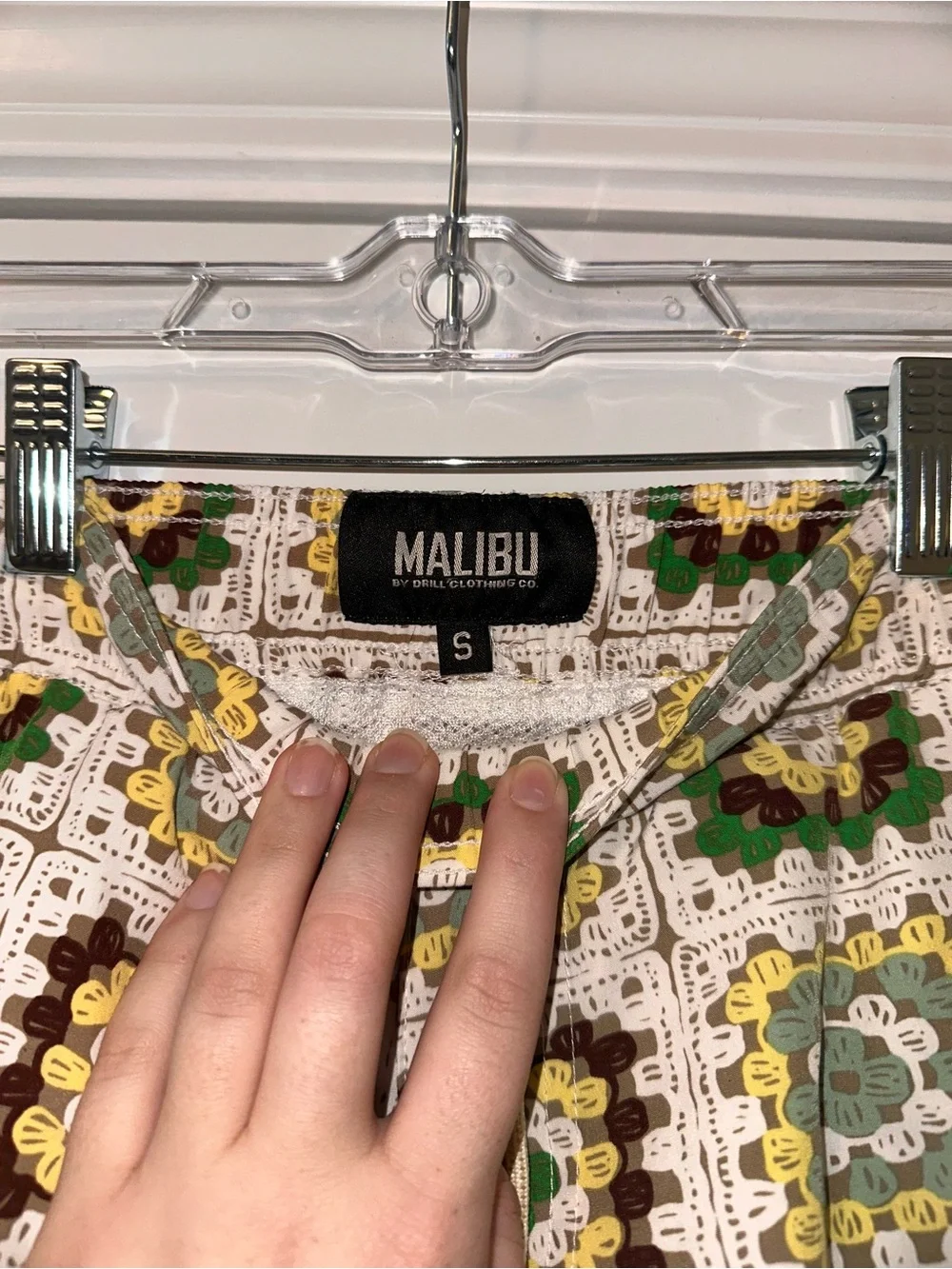 Malibu by Drill Clothing Co Crochet-Pattern Pull-On Men’s Swim Trunks